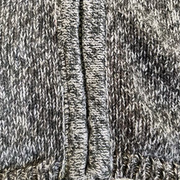 Erika & Co Sz S/M Vtg 90s Fair Isle Knit Sweater Vest Marled Grey Boxy - Picture 16 of 16